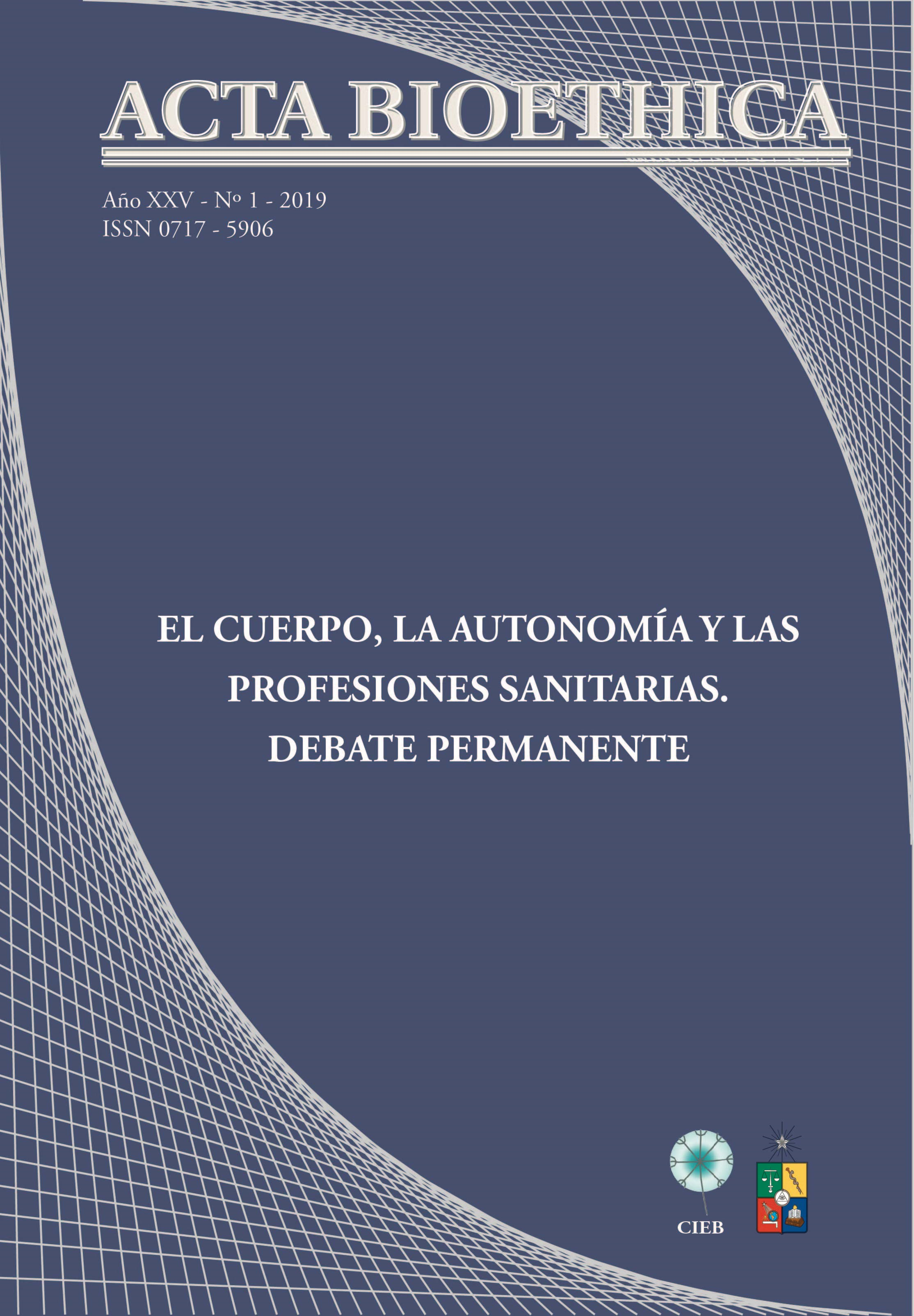 											View Vol. 25 No. 1 (2019): El cuerpo, la autonomía y las profesiones sanitarias. Debate permanente
										