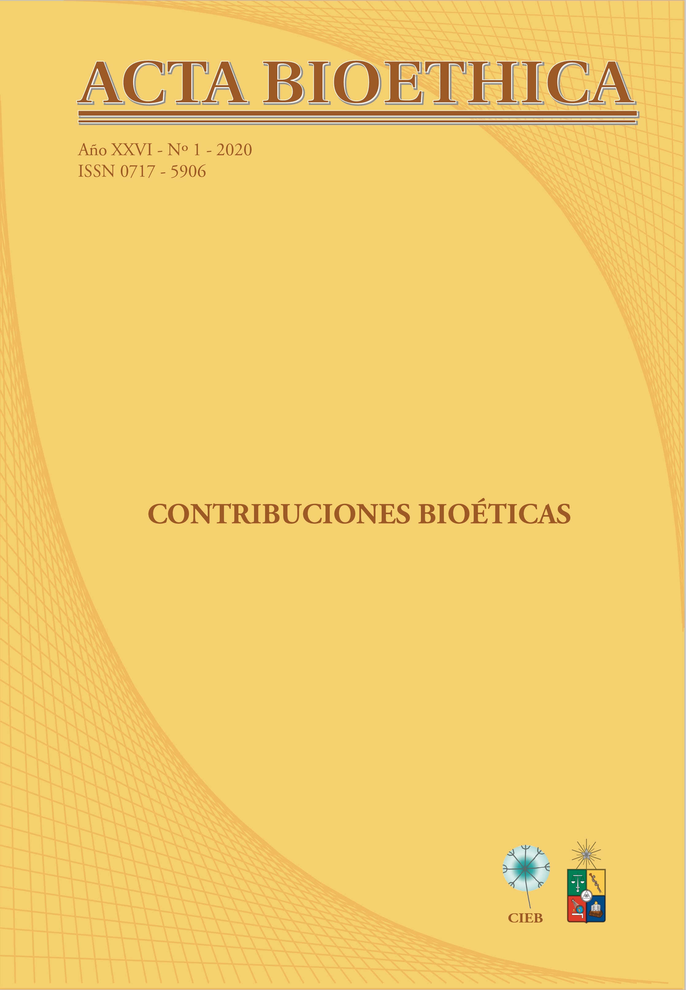 							Ver Vol. 26 Núm. 1 (2020): Contribuciones bioéticas
						