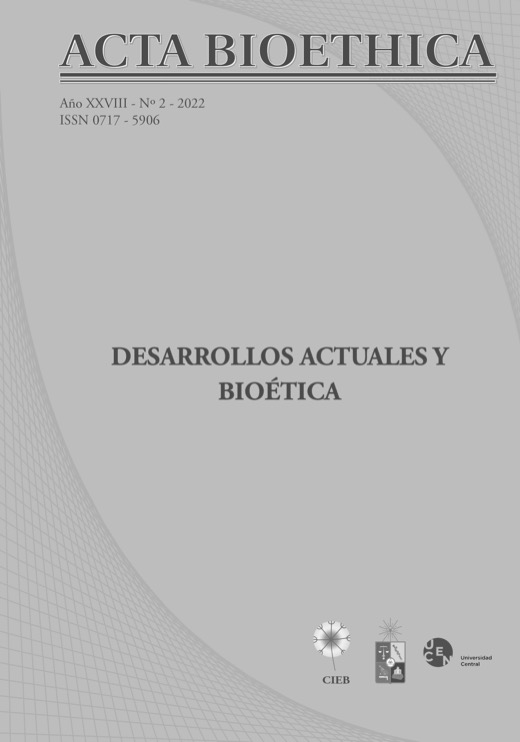 											Ver Vol. 28 Núm. 2 (2022): DESARROLLOS ACTUALES Y BIOÉTICA
										