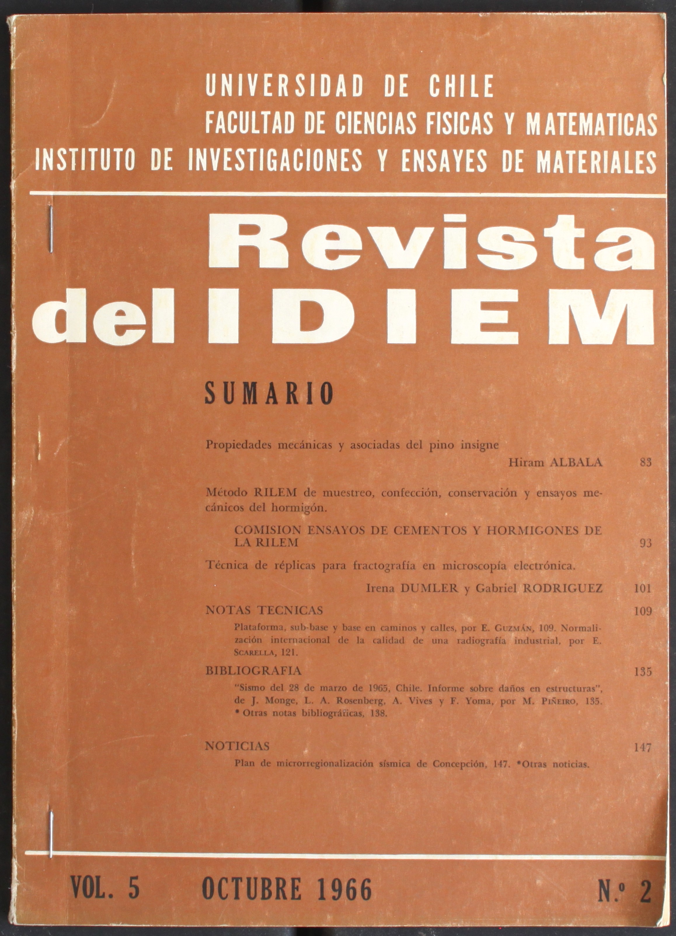 											Ver Vol. 4 Núm. 2 (1965): Año 1965, octubre
										